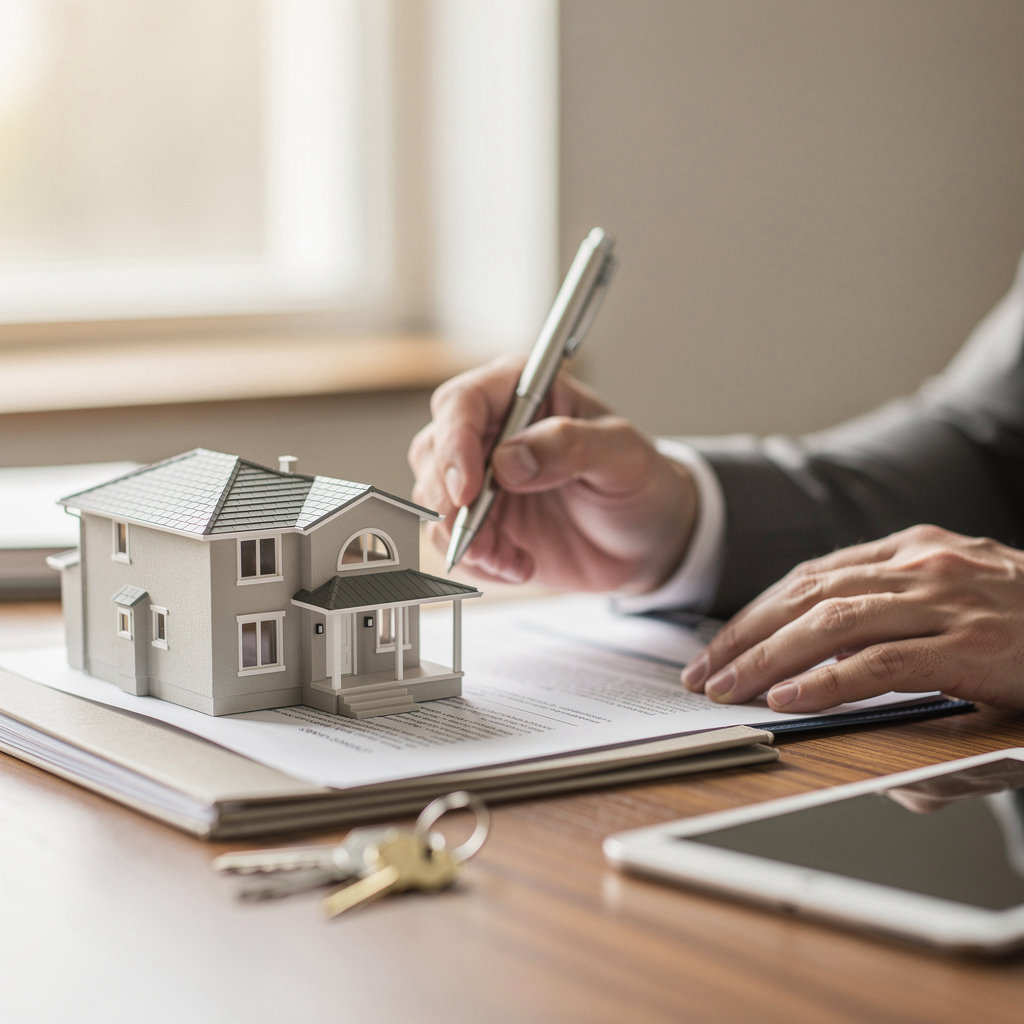 Active Realty Inc professional real estate agent reviewing documents with clients in San Diego, CA